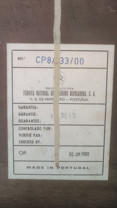 Relógio de parede Reguladora usado