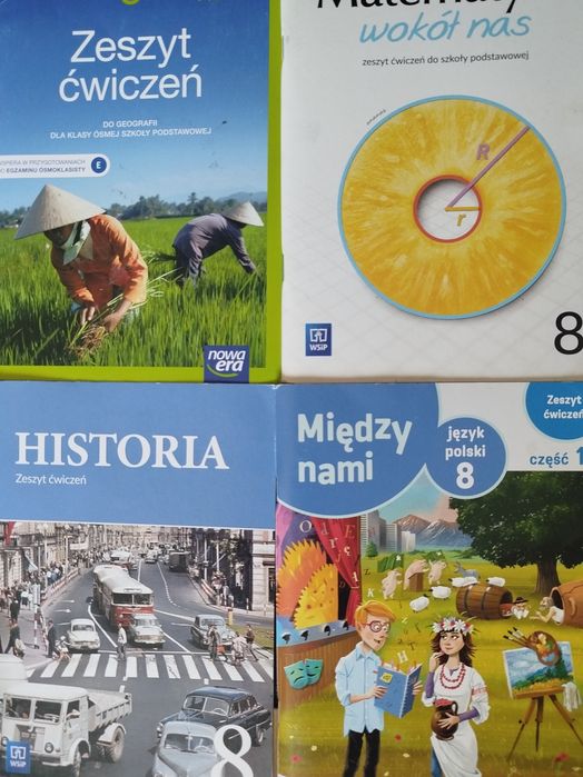 Zeszyty cw do klasy 8 nieużywane