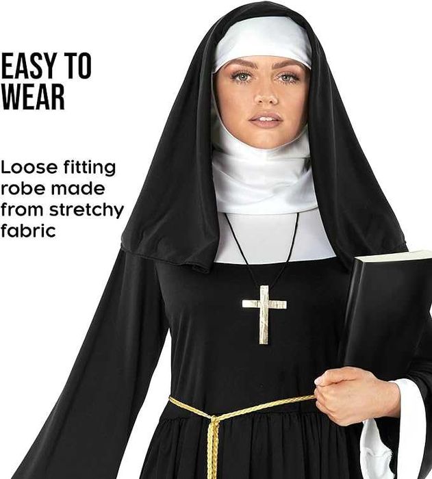 Strój zakonnicy  kostium karnawałowy roz L