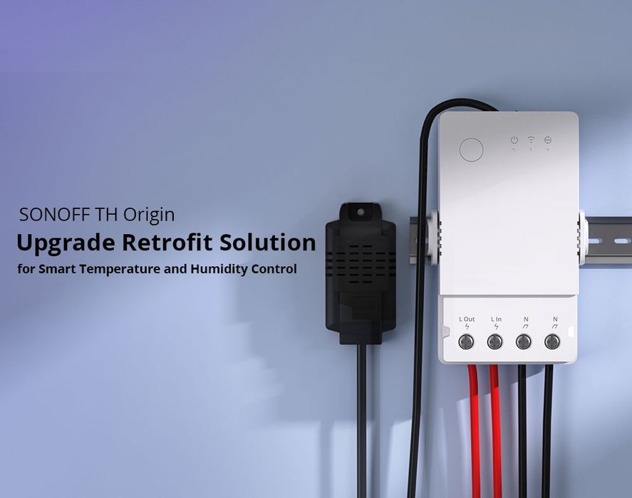 Sonoff THR316 ORIGIN вай-фай реле с датчиком температуры и влажности