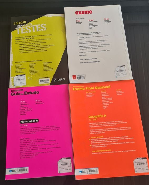 Livros de exames ou testes 11 ano
