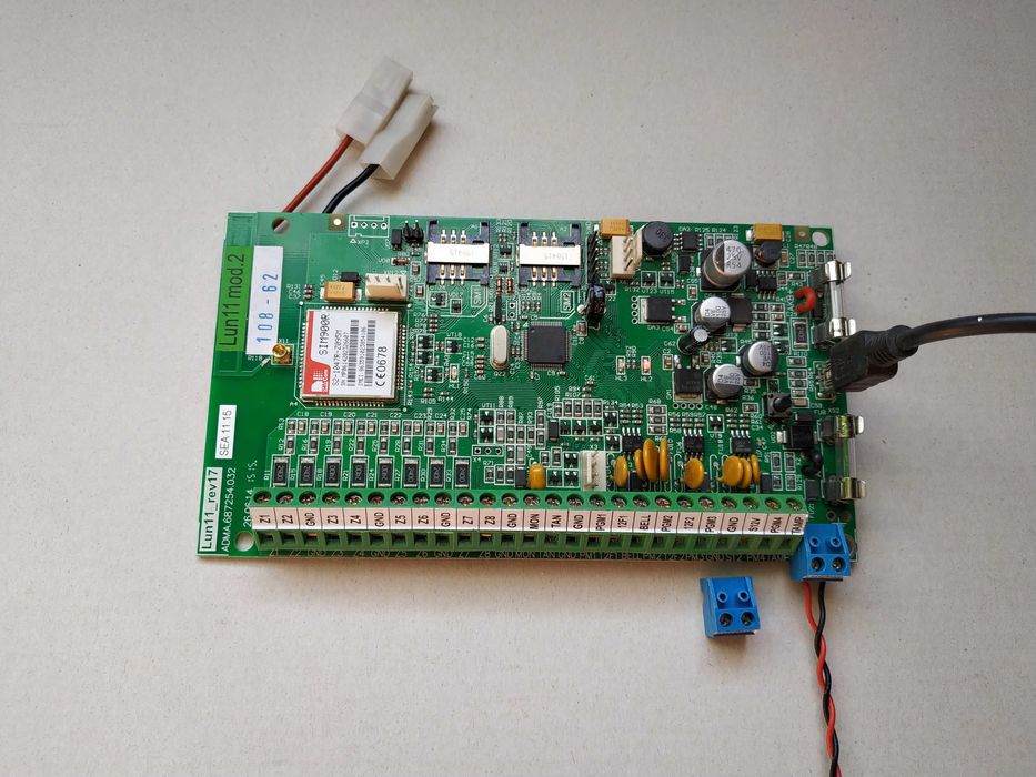 Плата охоронної сигналізації централь ППК Lun11 mod.2 (Лунь 11 мод.2)