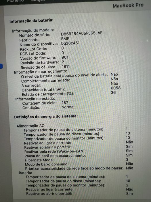 Macbook Pro 15 i7 2019
