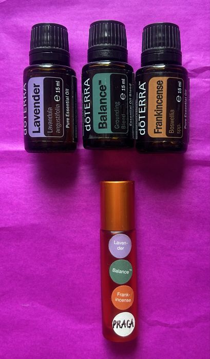 Podkrecona olejkiem Frankincence mieszanka  rollon 10 ml do pracy Lawenda Balance Franek