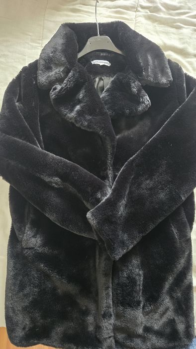 Casaco preto pêlo