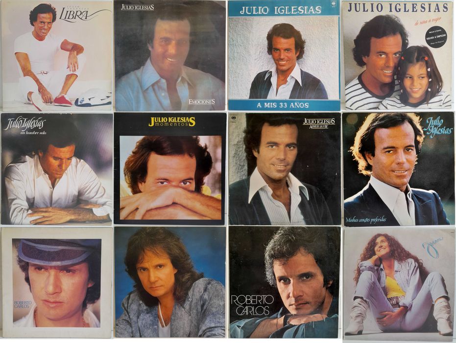 Lps Júlio Iglésias Roberto Carlos Demis Roussos Música Portuguesa
