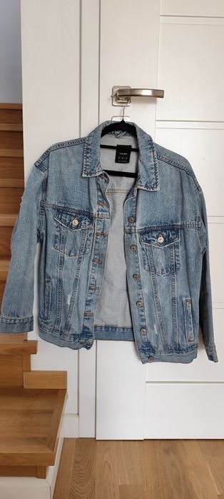 Kurtka dżinsowa jeansowa Bershka XS 34 oversize