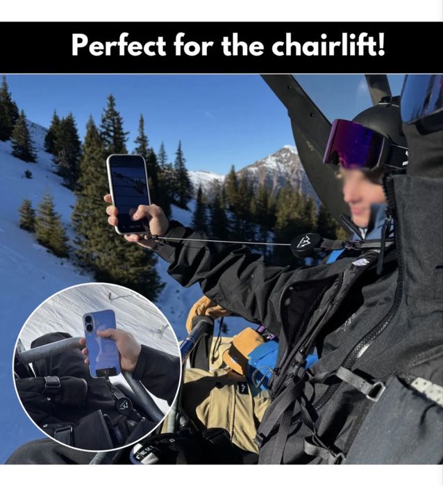 Correia Retráctil para Telemóvel Neve