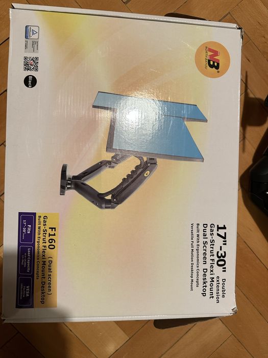 Uchwyt na dwa monitory, hydrauliczny