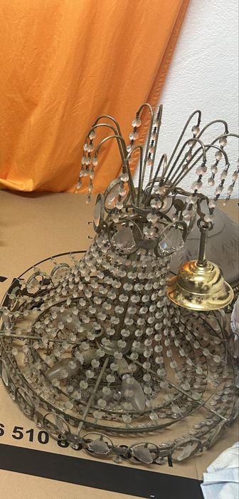 Candeeiro de contas cristal