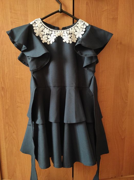 Шкільна синя сукня 122