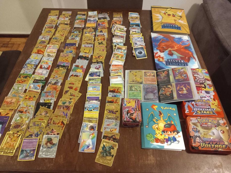 Vendo cartas pokemon+capa+caixas
