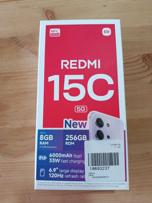 Telemóvel Redmi 15 C