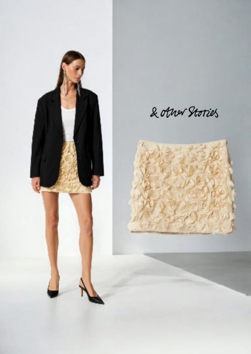 &other stories новая мини юбка в розы