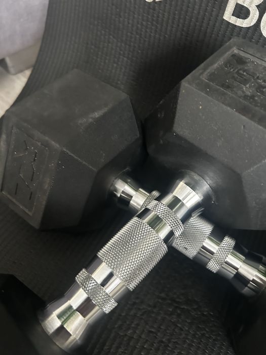 Hantle stalowe gumowane 12, 5 kg