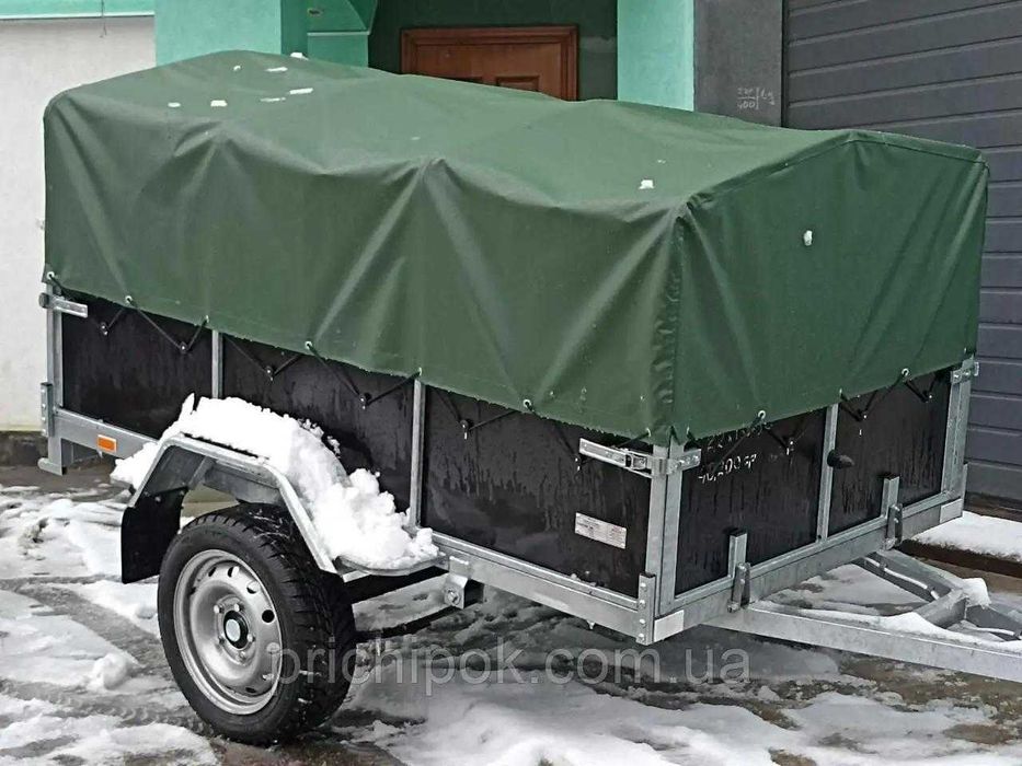 Тент, брезент на легковий  причіп по вашим розмірам ПВХ 650г/м2
