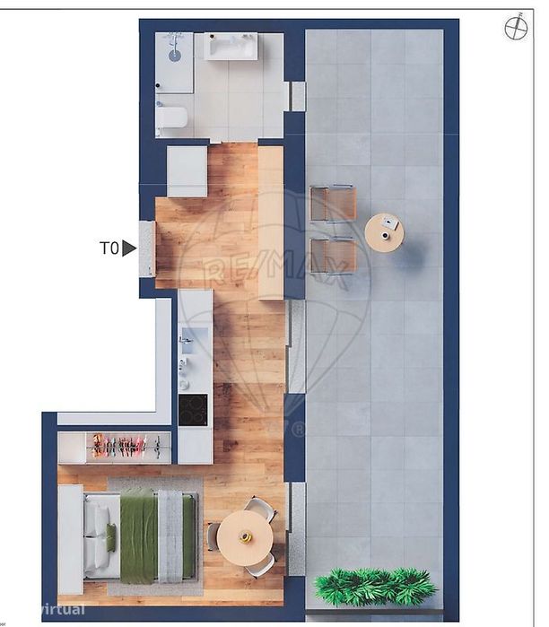 Apartamento T0 para venda