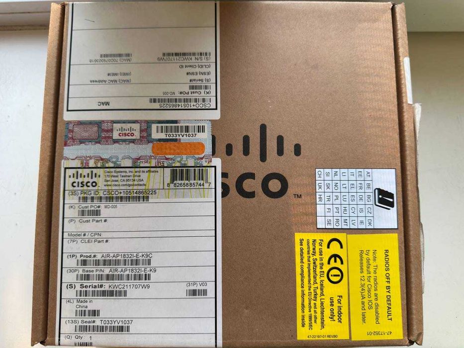 Wi-Fi точка доступу Cisco Aironet AIR-AP1832I-E-K9 + БЖ 48V