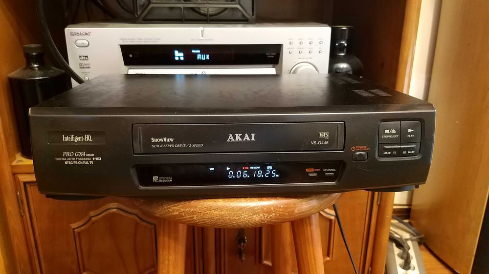 leitor vhs akai vs g445