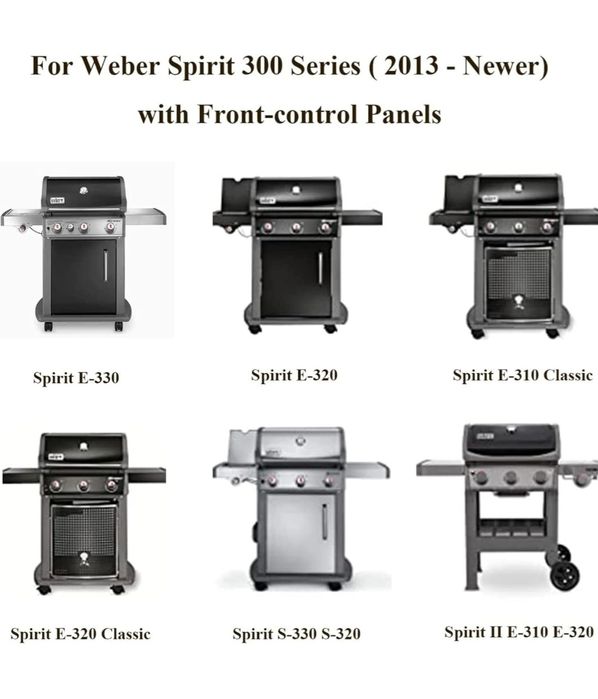 Osłony palnika vnierflux do  Weber Spirit II E-310, 200 II komplet 5sz