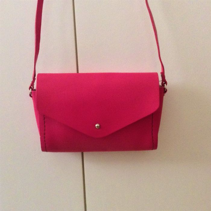 Mala rosa em pele ZARA