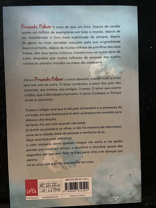 Livro novo de Pedro Chagas Freitas”Prometo falhar”
