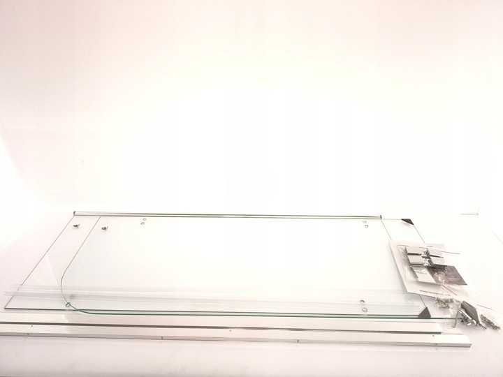 Parawan nawannowy dwuczęściowy EMKE 120 x 140 cm transparentny