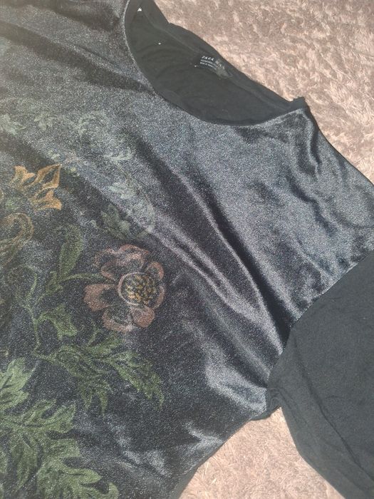 Tshirt Zara man z połyskiem