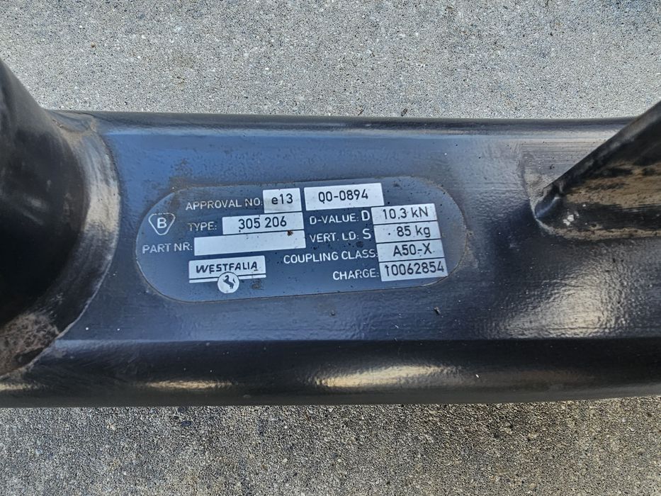 Hak audi A4 B6 A7 Westfalia kula zaczep Alko