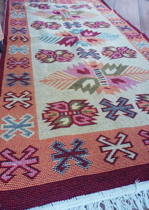 Dywan dywanik dwustronny boho do salonu na balkon korytarz uniwersalny