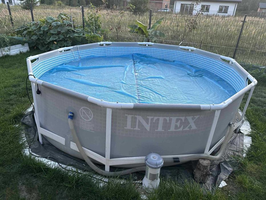 Basen ogrodowy INTEX 305x76 stelażowy + pompa + mata grzewcza
