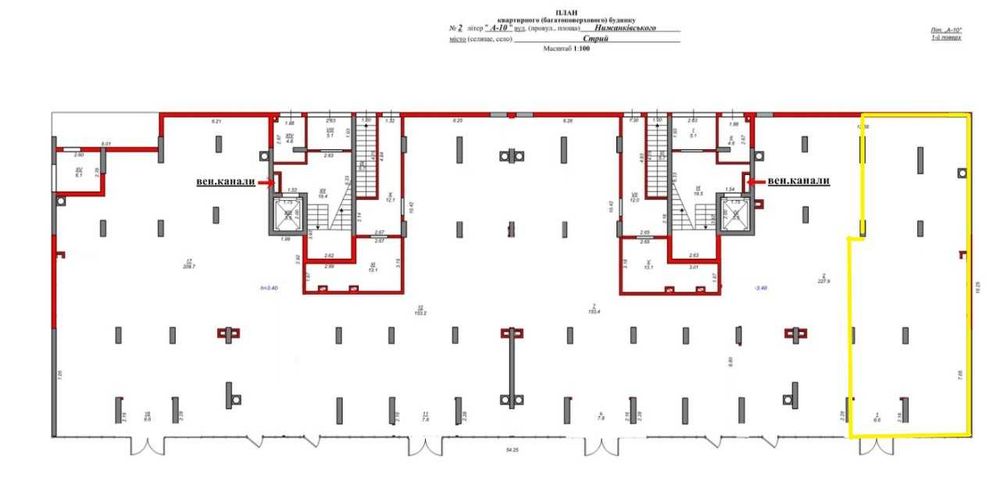 Продаж нежитлове приміщення 110 м.кв. вул. Нижанківського 2Д м. Стрий