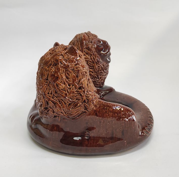 Пепельница Львы керамика Опошня