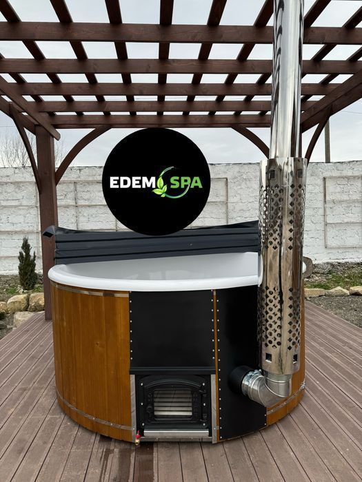 Чан з джакузі! Виробник! Спа купель! Чан на дровах! Баня офуро!