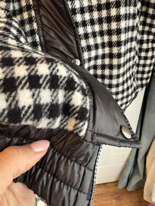 Куртка бомбер з пальтової тканини