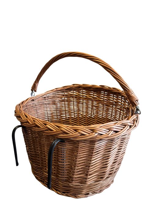 Koszyk Wiklinowy Rowerowy Na Rower Kierownicę Transportowy Duże Ilości