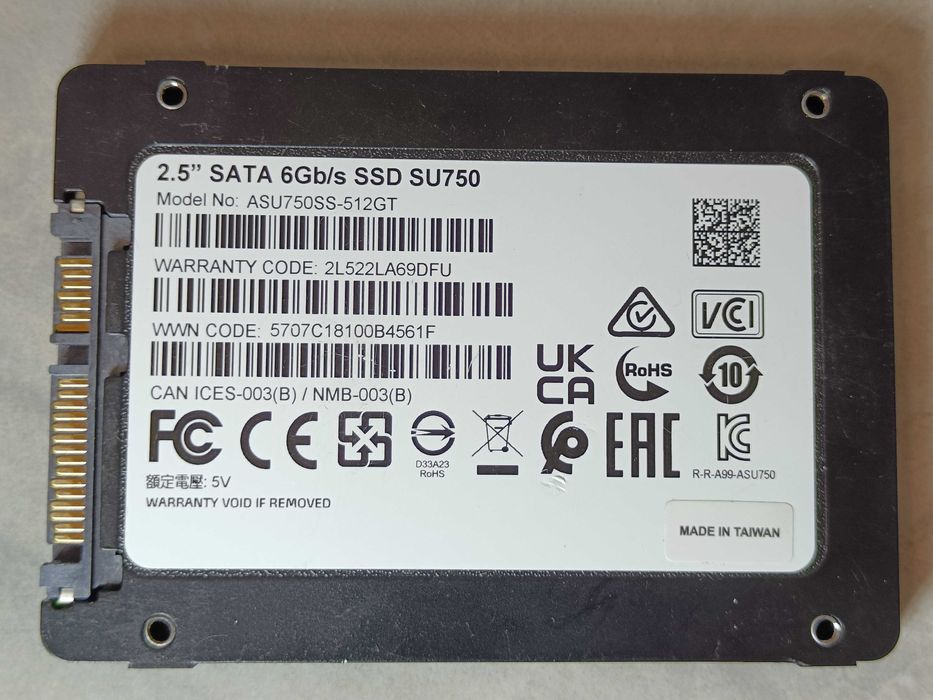 НОВИЙ! SSD диск ADATA SU750 512GB 100% здоровя! ВІДМІННИЙ СТАН