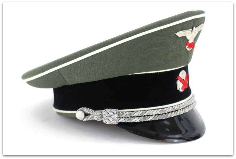MC001 oficerska czapka galowa SCHIRMMUTZE WAFFEN-SS PIECHOTA