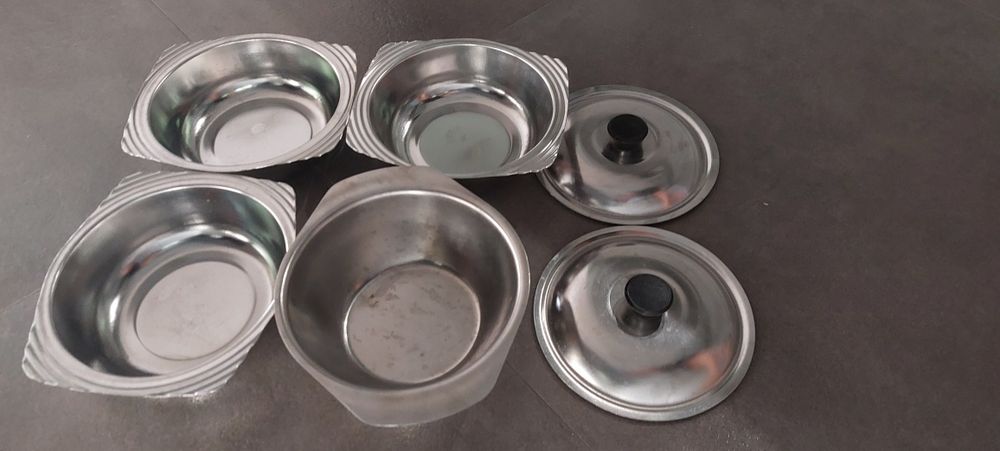 Miski metalowe 4sztuki