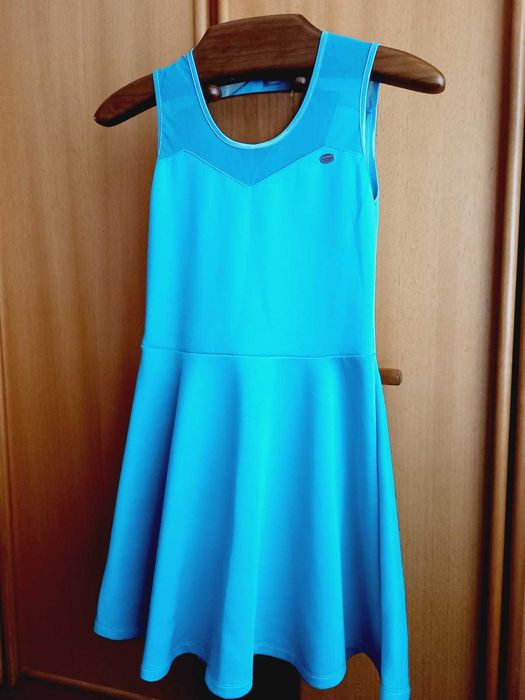 (NOVO, PORTES GRÁTIS) GABRINES®: Vestido Curto em Verde-Água