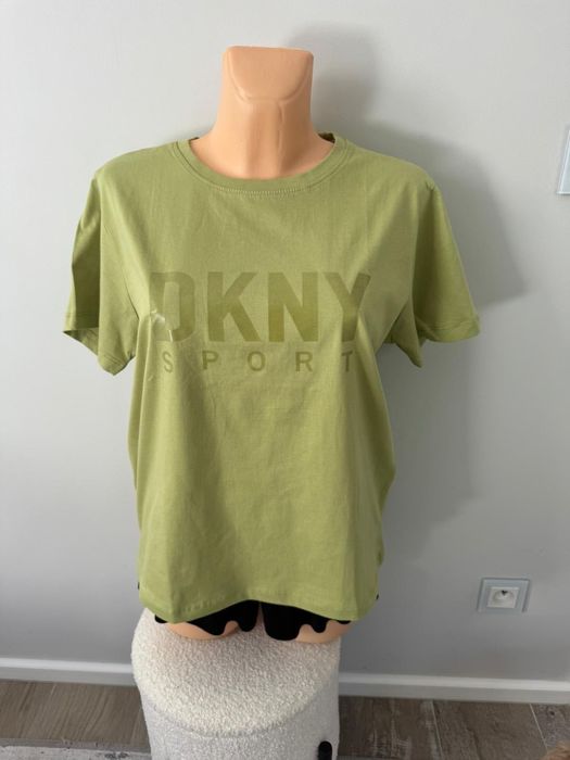 Nowa koszulka T-shirt damski DKNY SPORT zielona limonkowa XXL