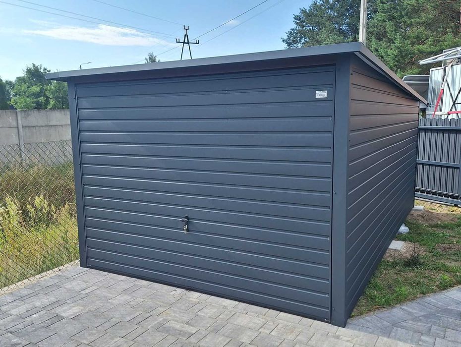 Garaż blaszany PREMIUM 3x5 PRODUCENT Schowek blaszak