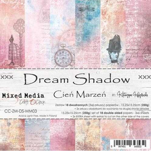 Zestaw papierów do scrapbookingu Craft o'Clock - Dream Shadow 15x15cm