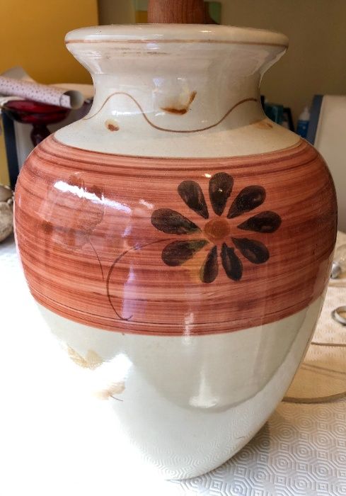 Candeeiros vários - cerâmica, metal, vidro - bom estado