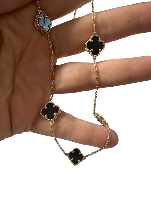 Кольє * ВанКліф з оніксом 40-45см, 7.93г - золото 585 проби