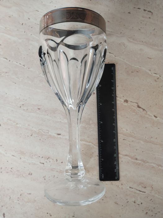 6 новых бокалов для вина Crystalite Bohemia 6×190 мг