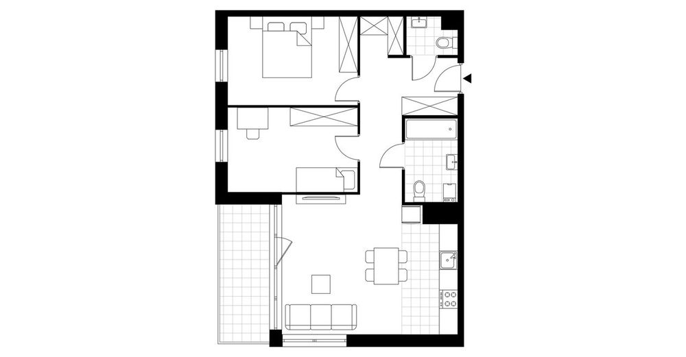 3-pokojowe mieszkanie 66 m² + loggia - Widok 4