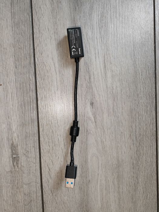 Adapter sieciowy USB Hama przejściówka do kabla sieciowego do laptopa