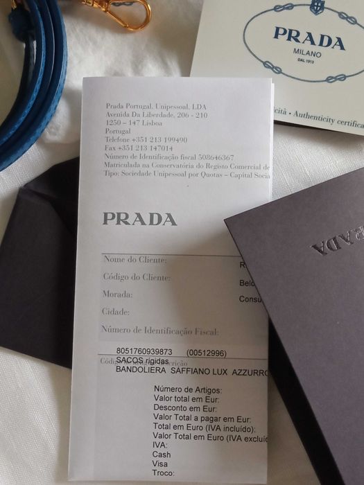 Mini Prada Saffiano Lux