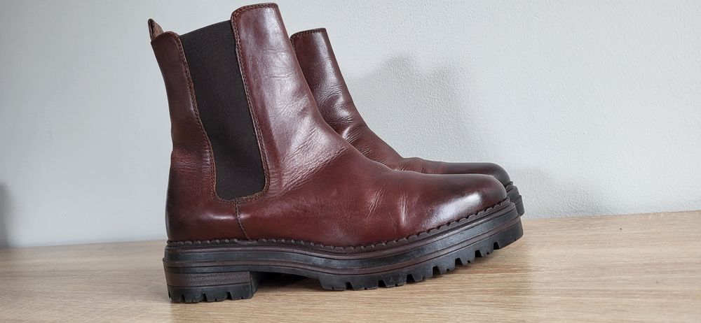 Skórzane botki Sinéquanon rozmiar 38